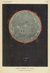 Camille Flammarion - General Appearance of the Sun, 1911