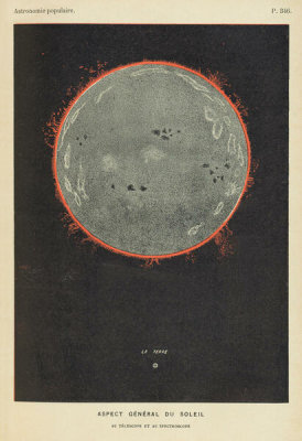 Camille Flammarion - General Appearance of the Sun, 1911
